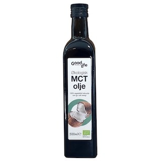 MCT olje, økologisk fra Goodlife, 500 ml - ryddesalg
