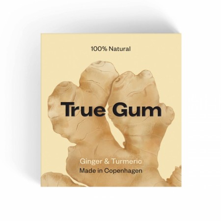 Tyggegummi fra True Gum - Ginger & Turmeric 