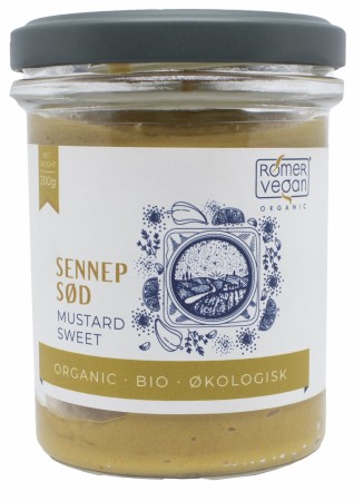 Økologisk sennep søt 200g, økologisk fra Rømer Vegan