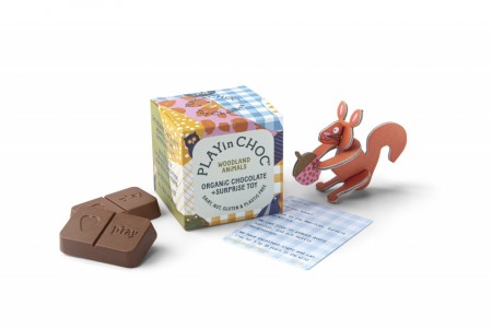 Play in Choc - barnas "kinderegg" Skogensdyr - Vegansk