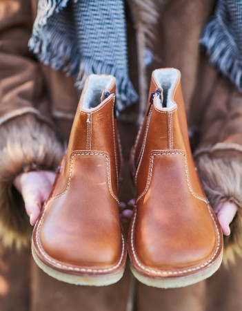 Nyborg (brown), foret ankelstøvel fra Duckfeet (str 37 og 38)