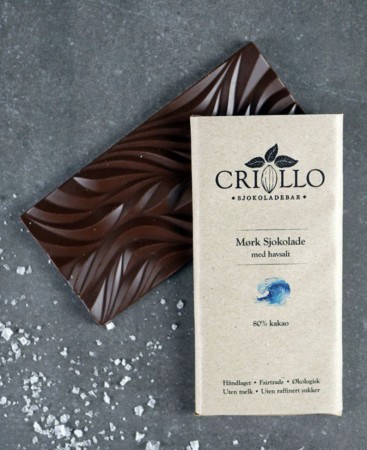 Criollo Sjokoladeplate Havsalt 80%