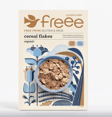  Doves organic cereal flakes 375g, økologisk