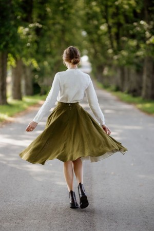 Classic Skirt, Rosmary Green