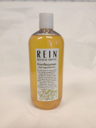 Kamillesjampo/shampoo med legestokkrose fra  Rein Hudpleie, 500ml 