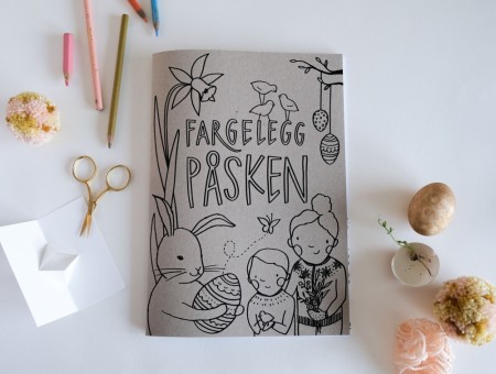 Stor fargeleggingsbok - påske, Spring verksted