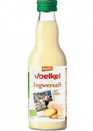 Ingefærjuice, råsaft, økologiskl fra Voelkel, 200 ml