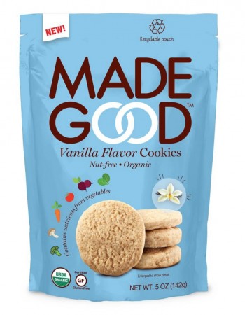 Kjeks m/vanilje fra MadeGood, 142g, økologisk