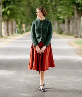 Classic Jacket, Evergreen, fra Son de Flor ( 1 stk i str S igjen)