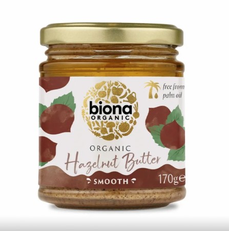 Hasselnøttsmør, Biona, 170g, øko