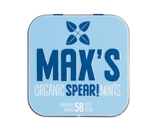 Spearmint pastiller,  økologisk fra Max`s Mint, 35g, vegansk