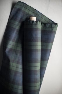 Black Watch tartan - dry oilskin fra Merchant and Mills, selges pr 0,5m