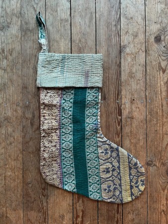 Kantha julestrømpe nr. 1 fra Sissel Edelbo