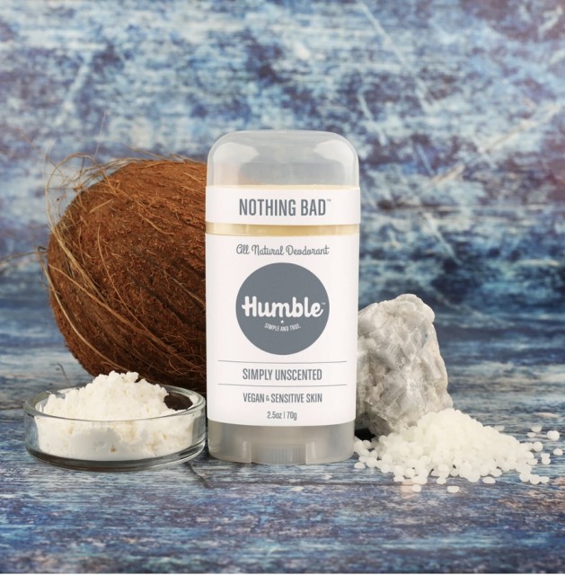 Humble Deodorant Vegansk for sensitiv hud - simply unscented ingredienser