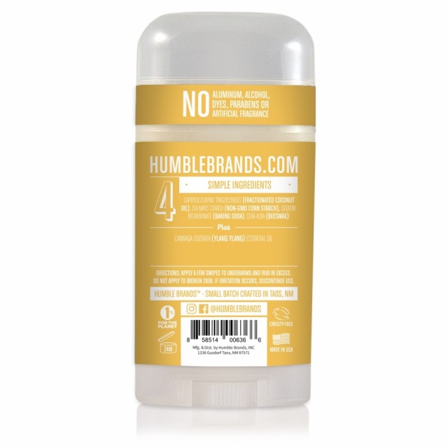 Humble Deodorant - yang ylang bakside