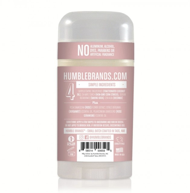 Humble deodorant - Moroccan Rose bakside